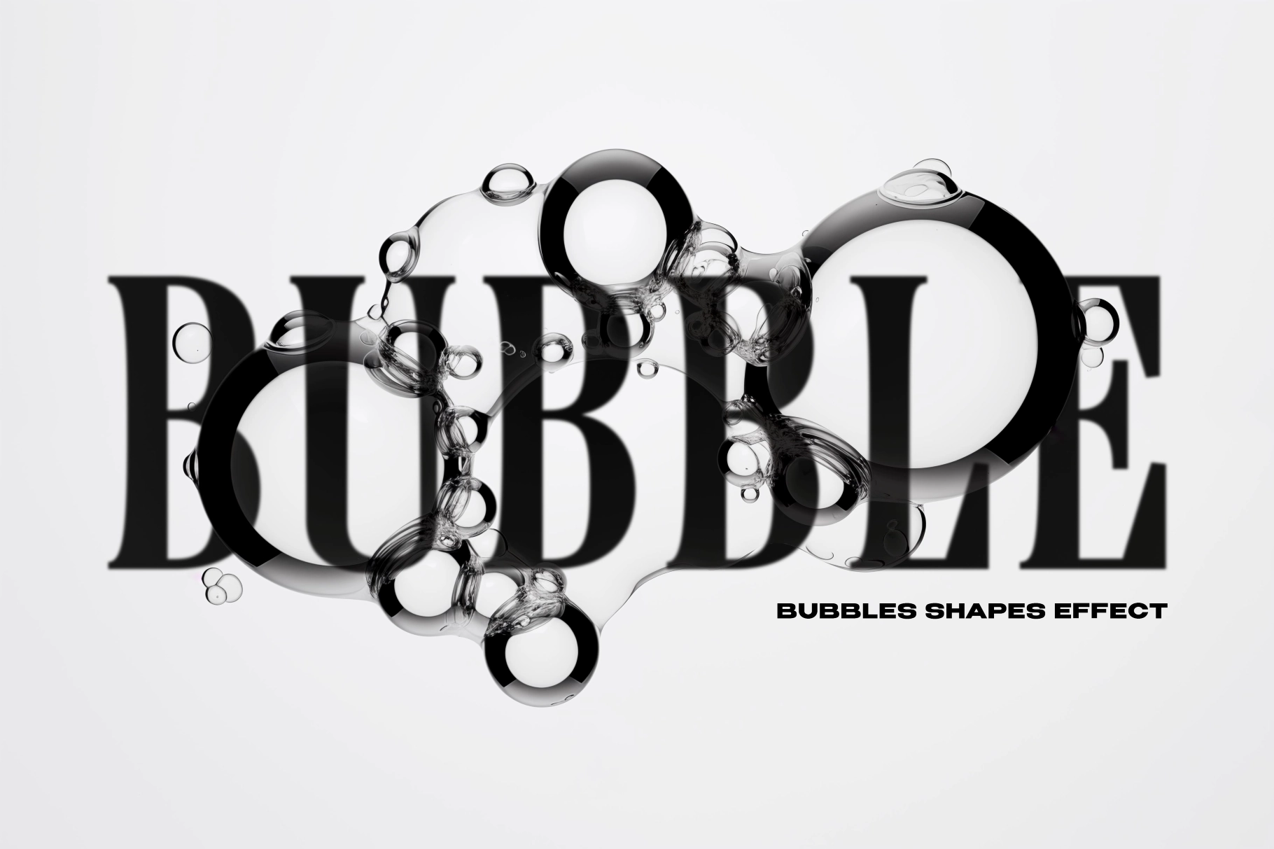 Bubbles Shapes Effect
