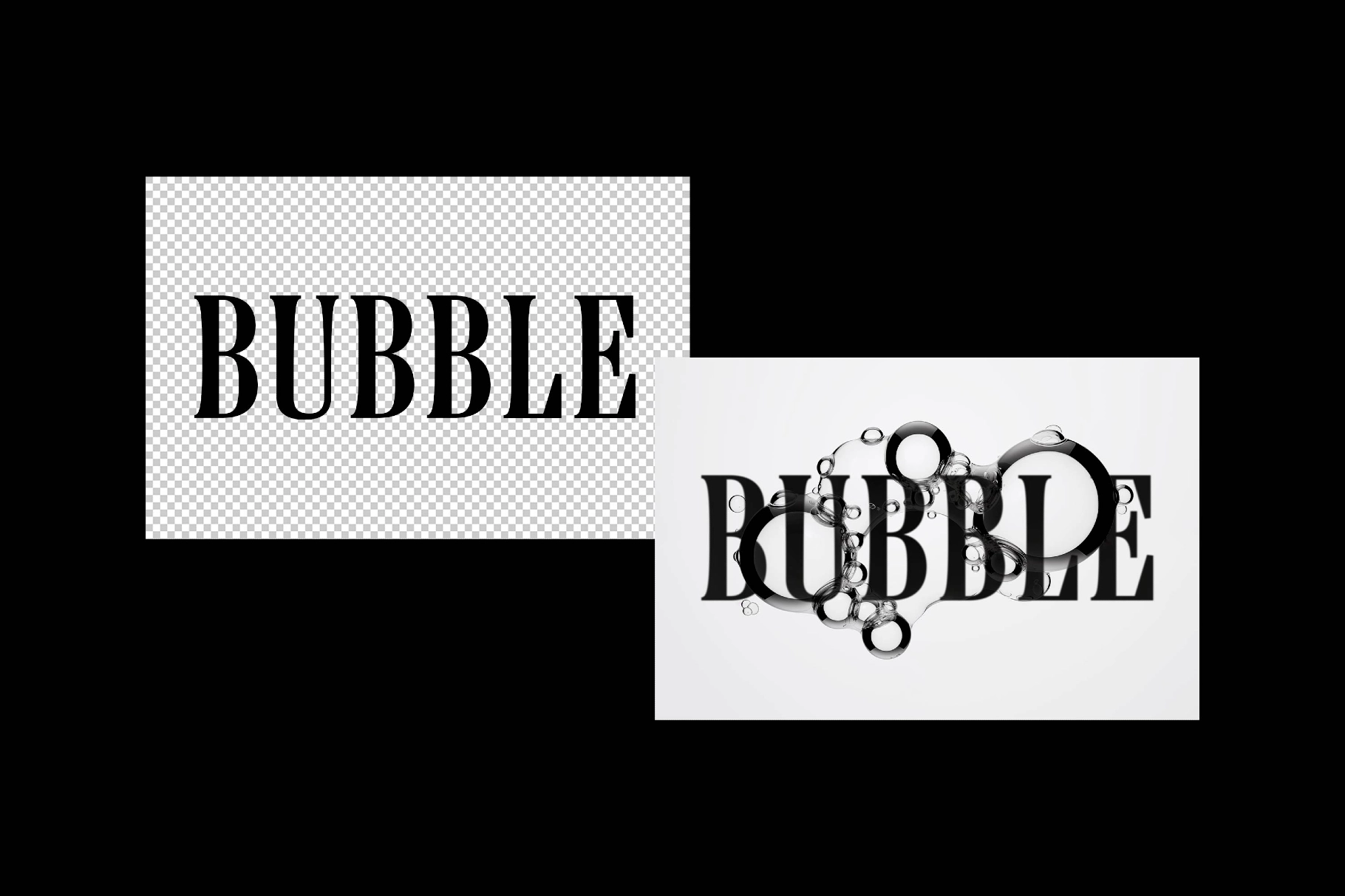Bubbles Shapes Effect