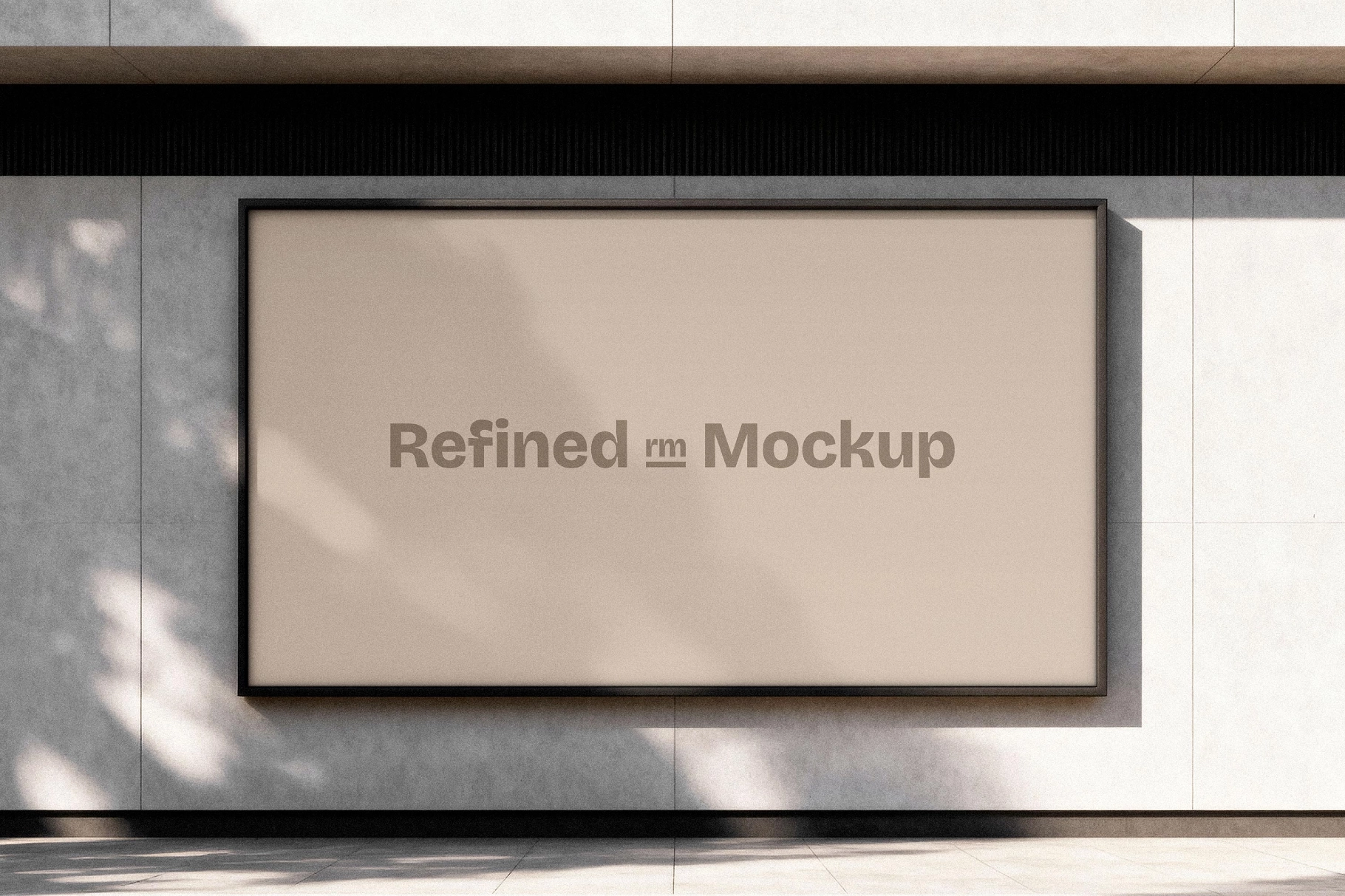 Wall Facade Advertising Mockup