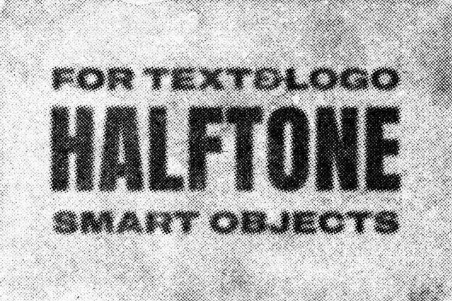 Grunge Halftone Text & Logo Effect