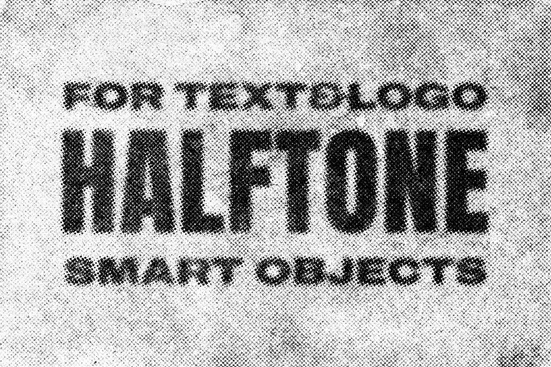 Grunge Halftone Text & Logo Effect