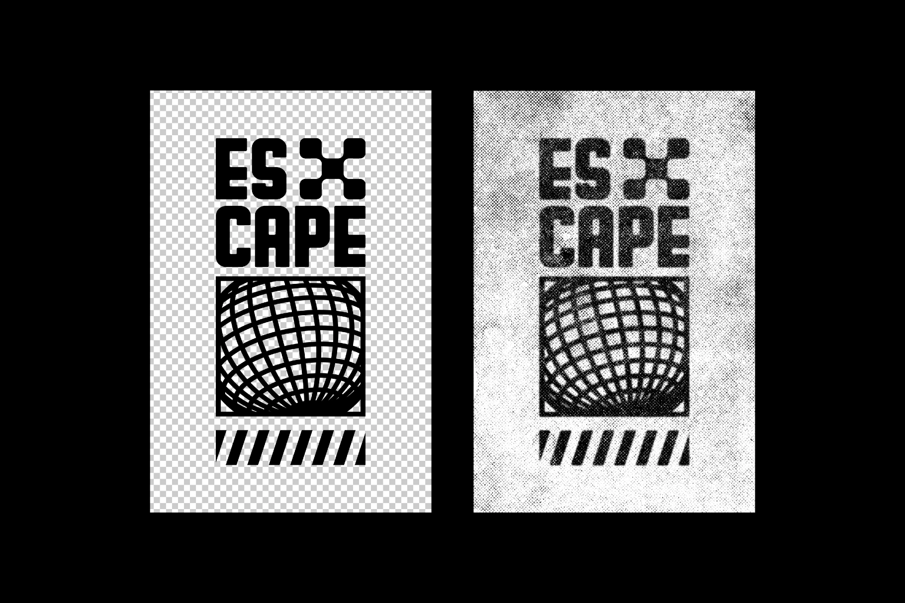 Grunge Halftone Text & Logo Effect