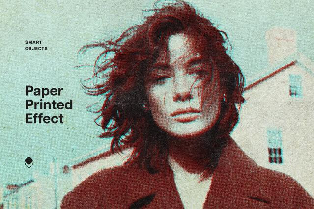 Old Print Photo Effect