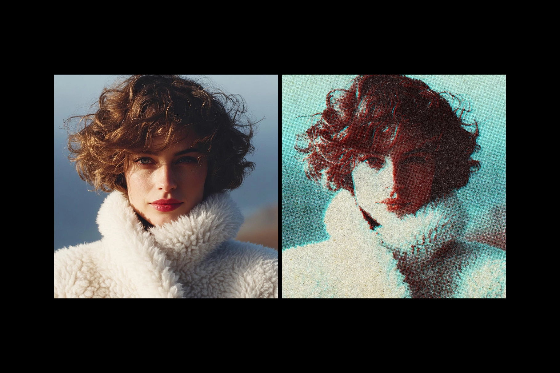 Old Print Photo Effect