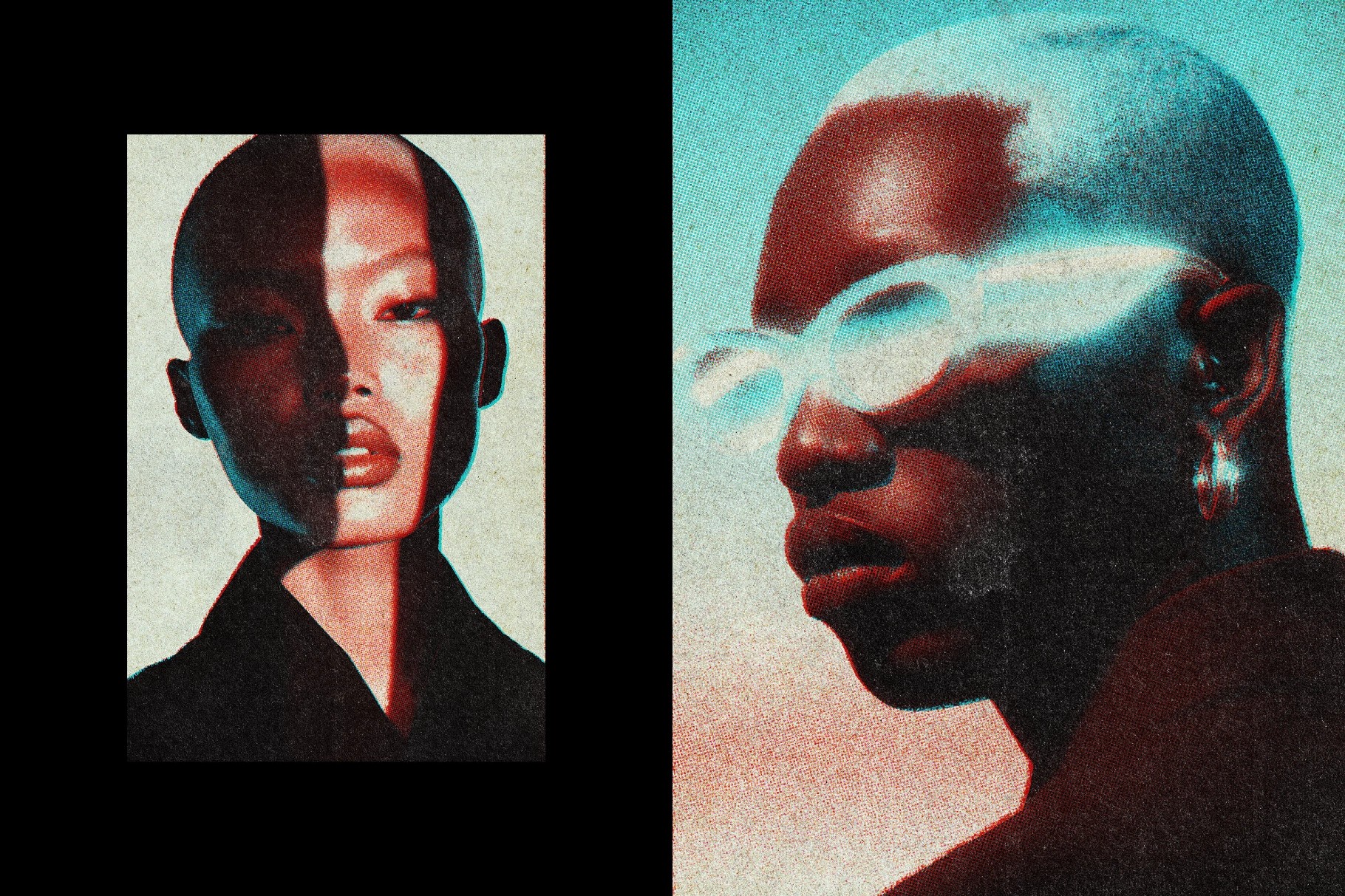 Old Print Photo Effect