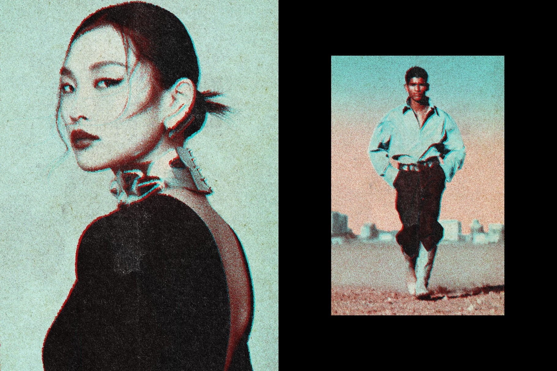 Old Print Photo Effect