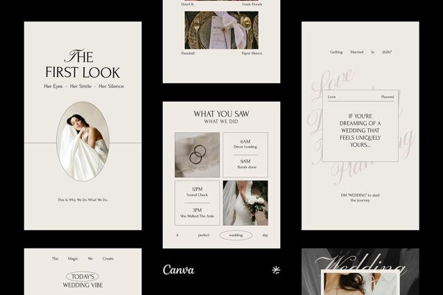 Wedding Organizer Instagram Pack - Canva Template