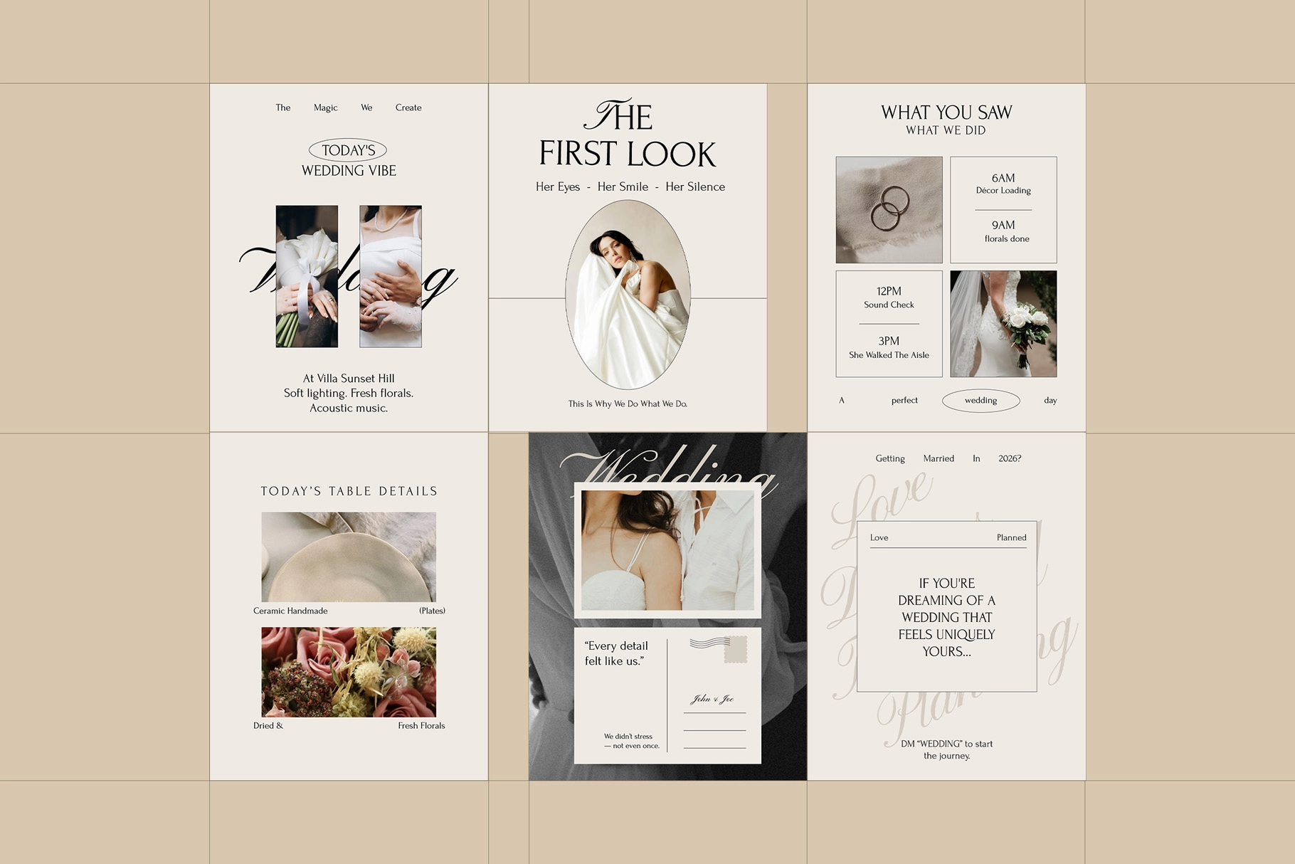 Wedding Organizer Instagram Pack - Canva Template