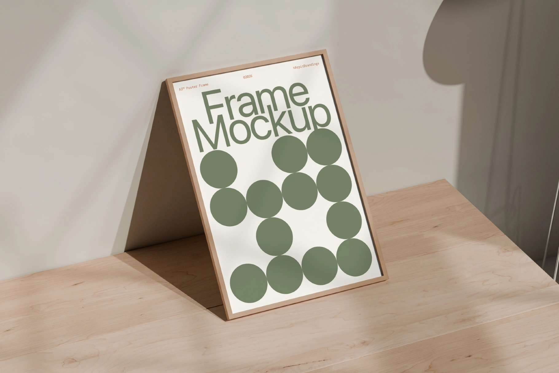 A3 Poster Frame Mockup