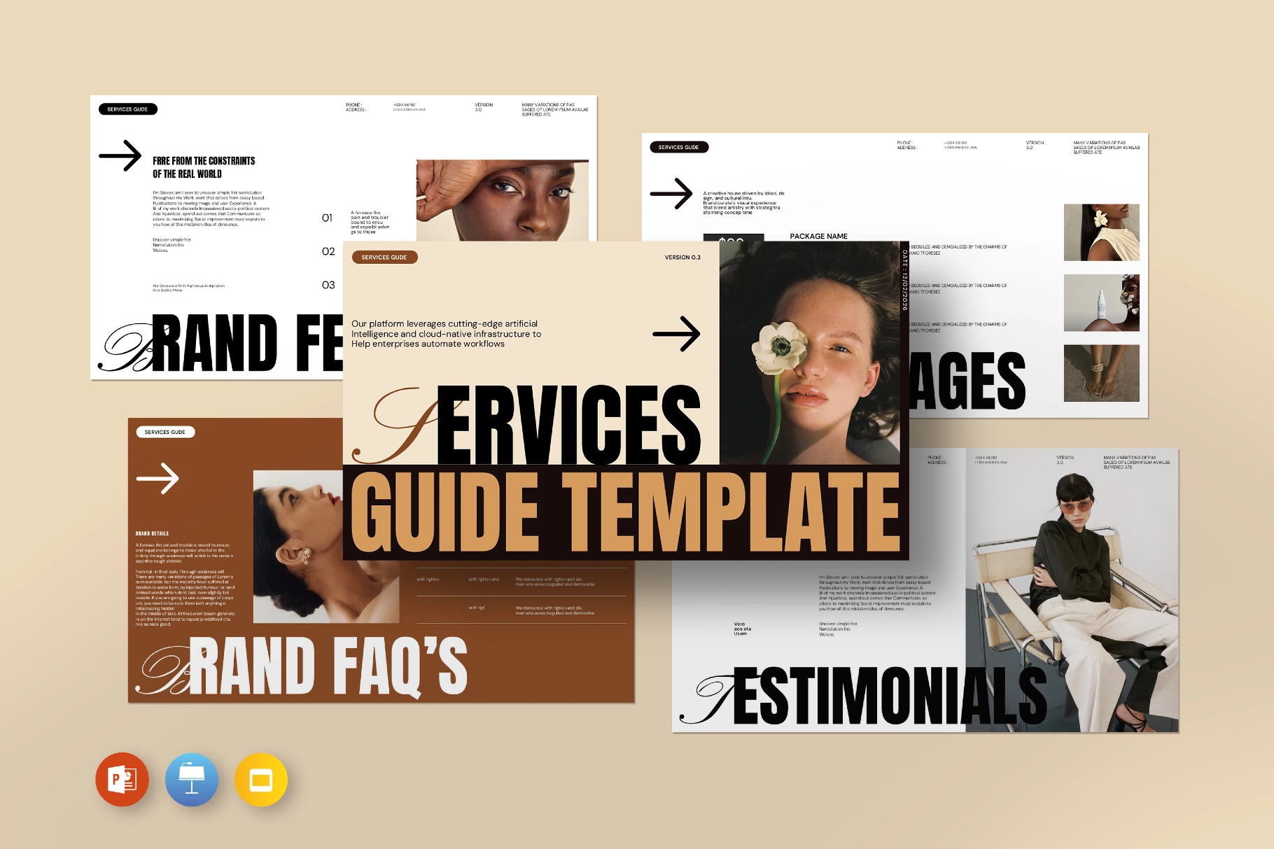 Services Guide Presentation Template