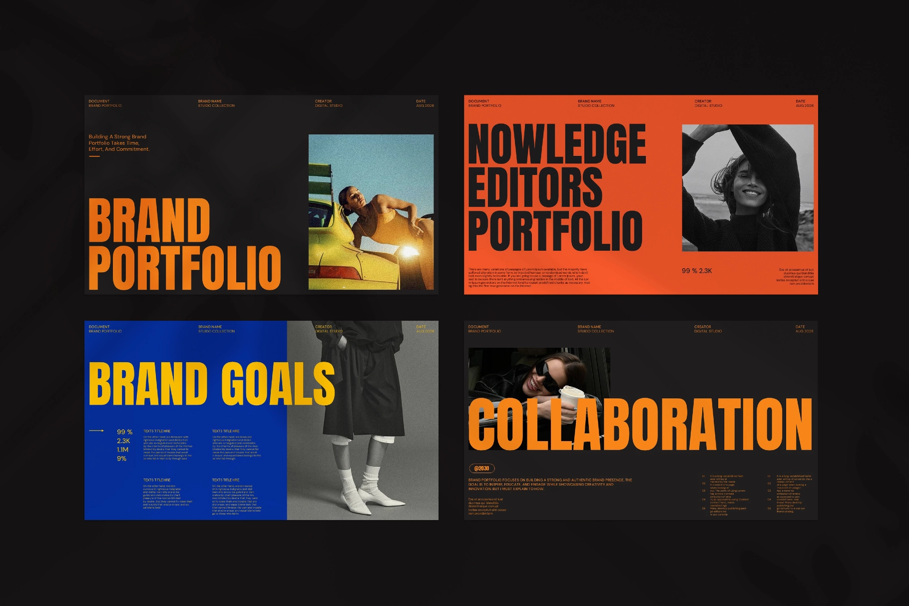 Brand Portfolio Presentation Template