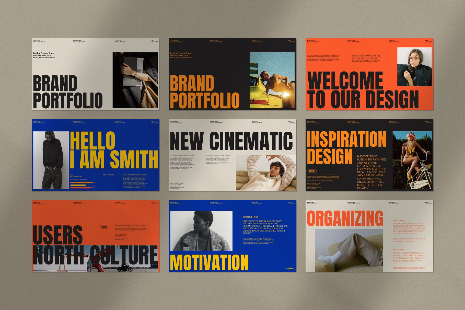 Brand Portfolio Presentation Template