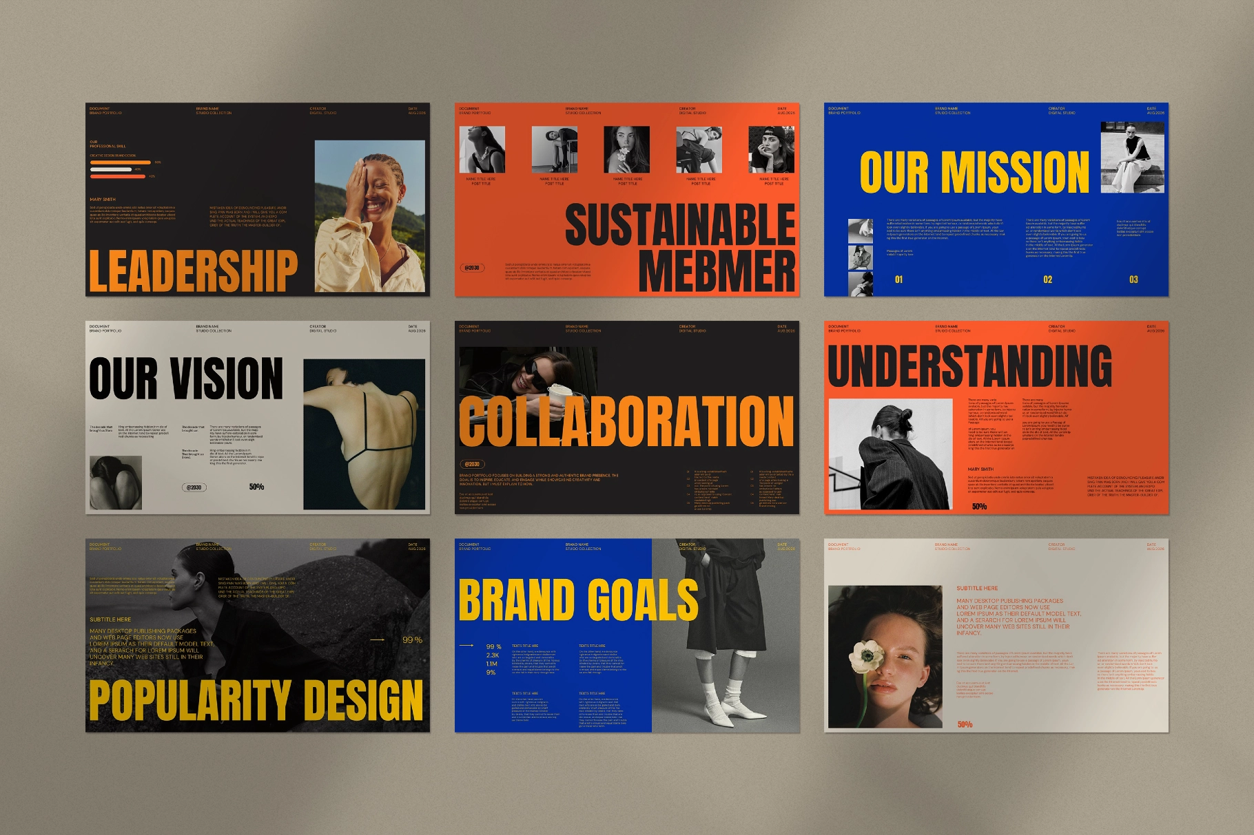 Brand Portfolio Presentation Template