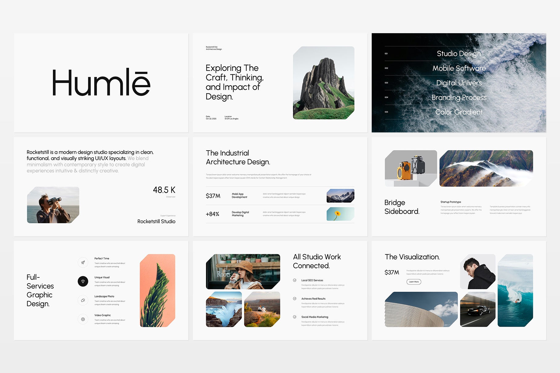 Humle Presentation Template Design