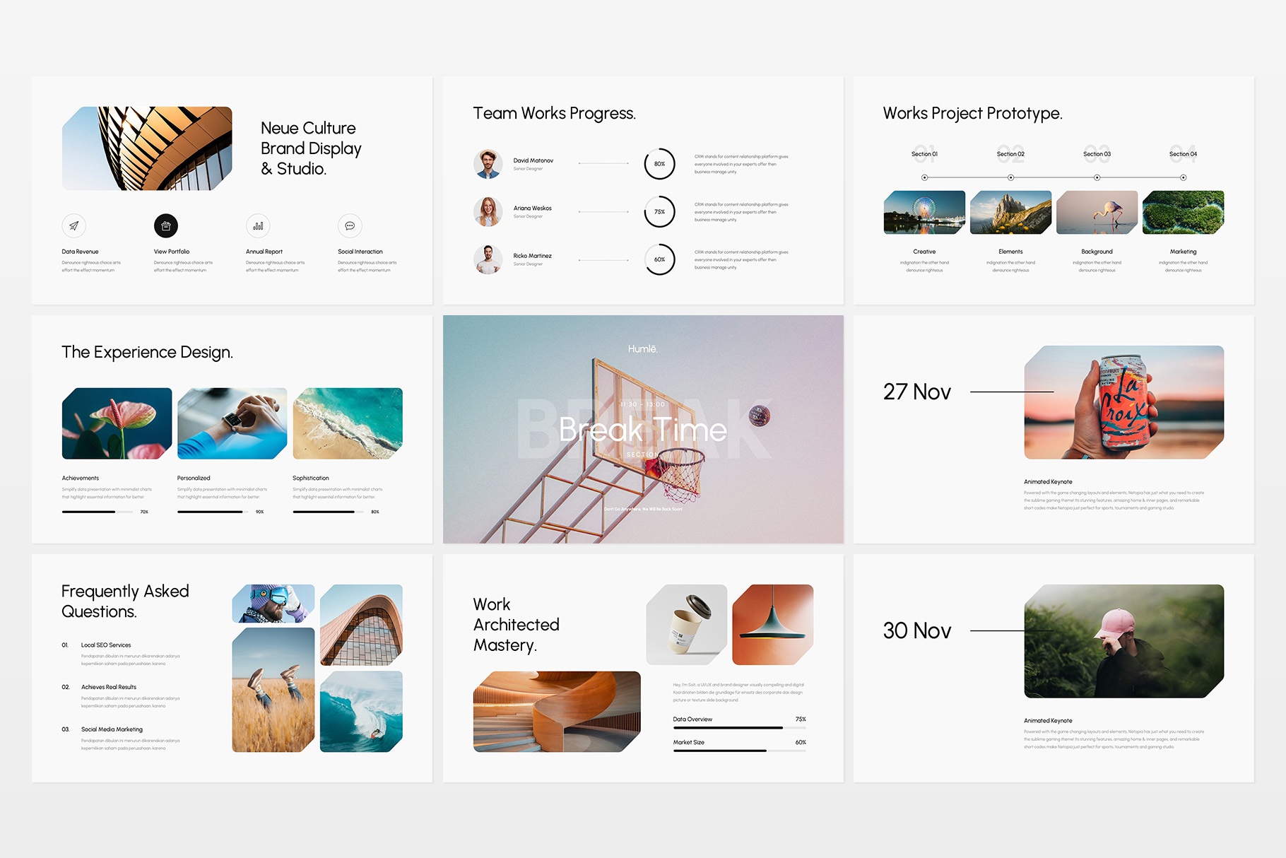 Humle Presentation Template Design
