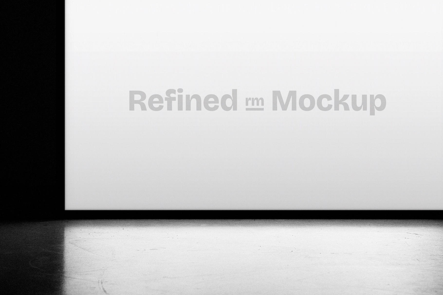 Horizontal Lightbox Screen Mockup