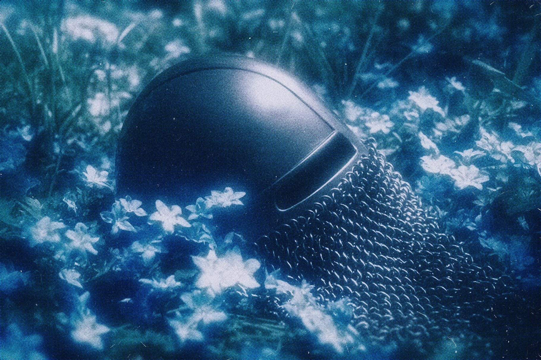 Cobalt Blue Postcard Photo Effect