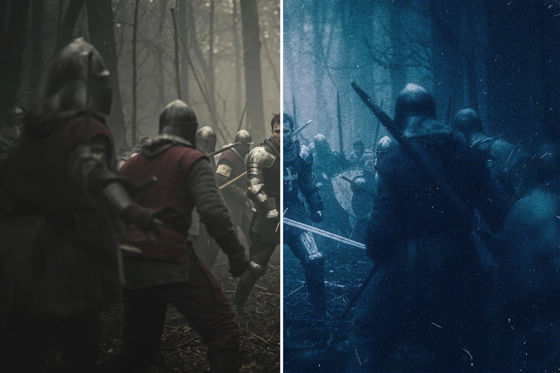 Cobalt Blue Postcard Photo Effect