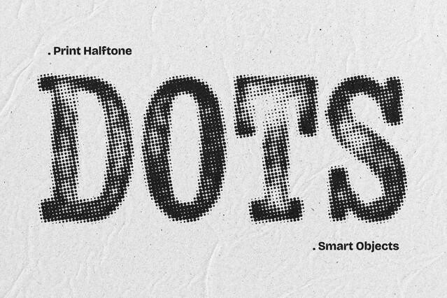 Print Halftone Text Effect