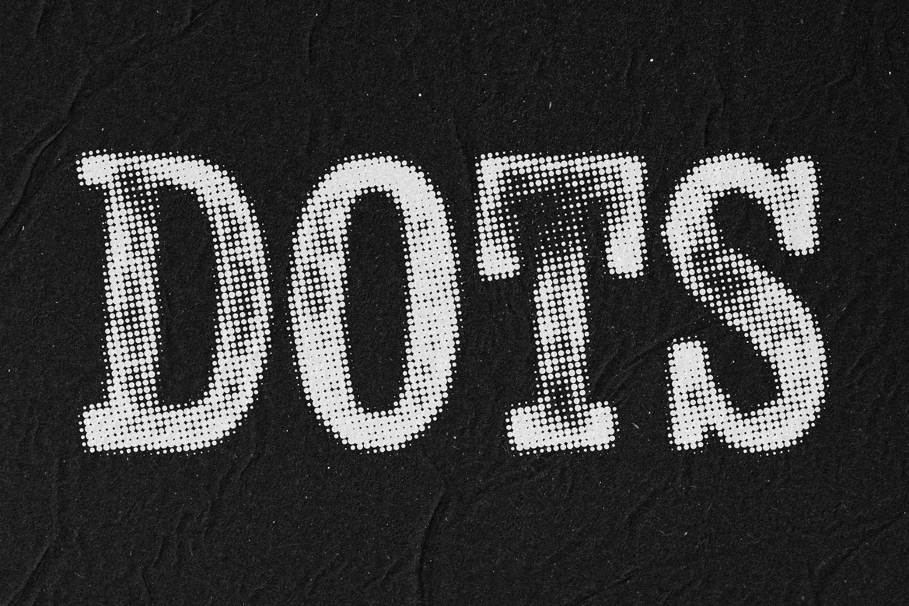 Print Halftone Text Effect