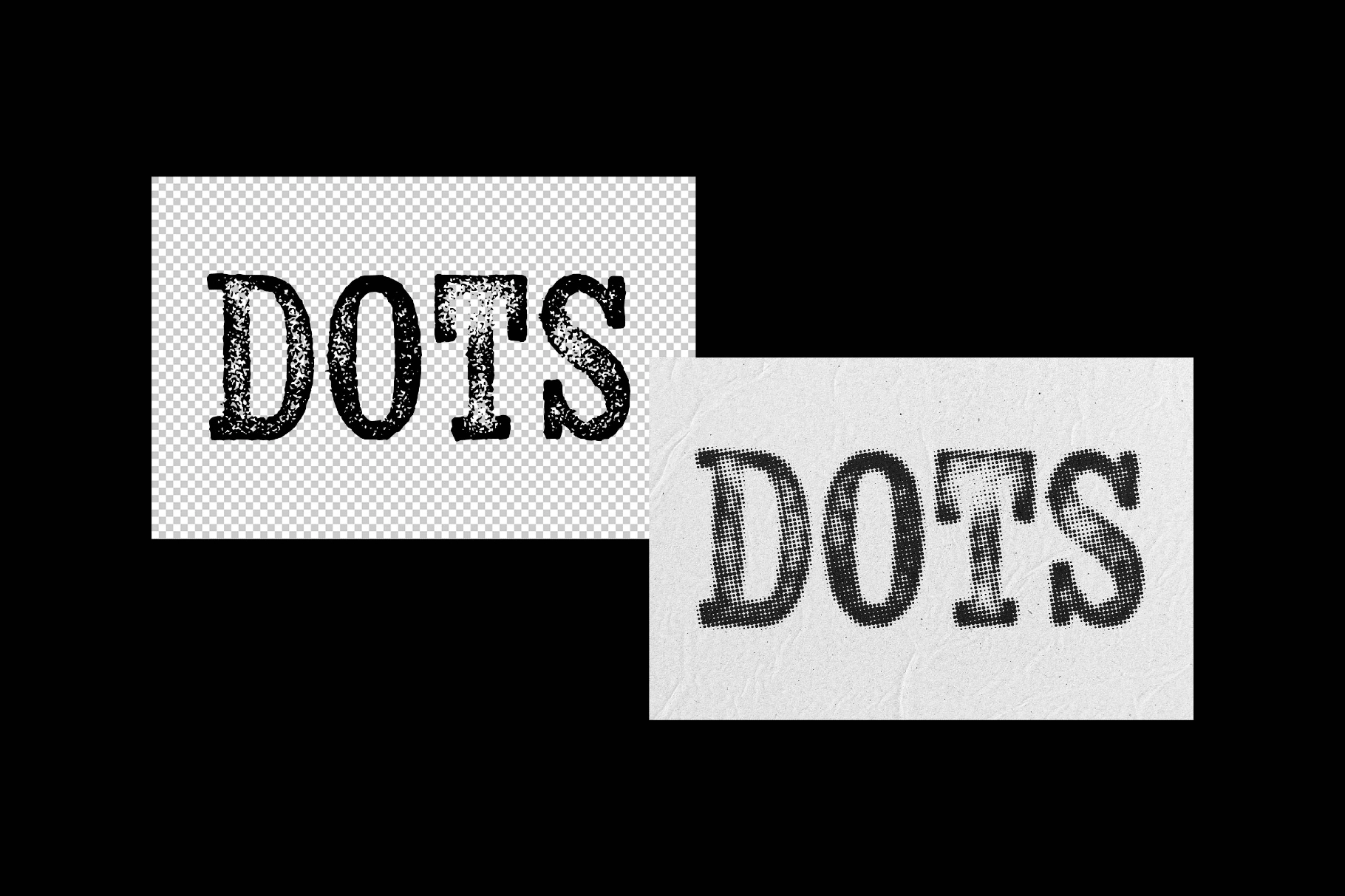 Print Halftone Text Effect