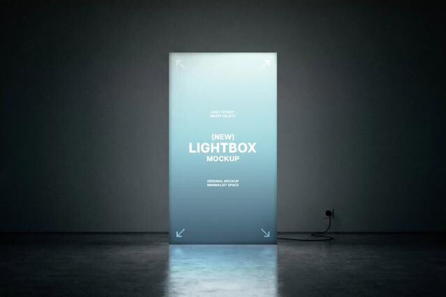 Vertical Lightbox Mockup