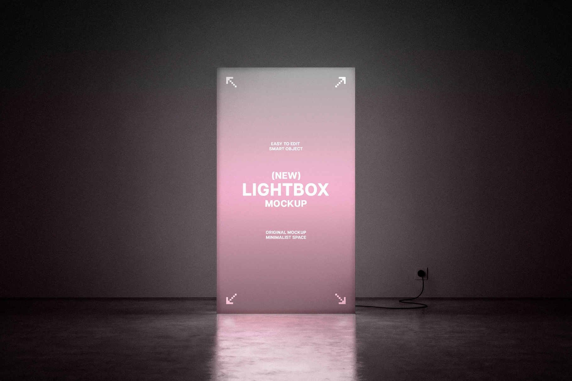 Vertical Lightbox Mockup