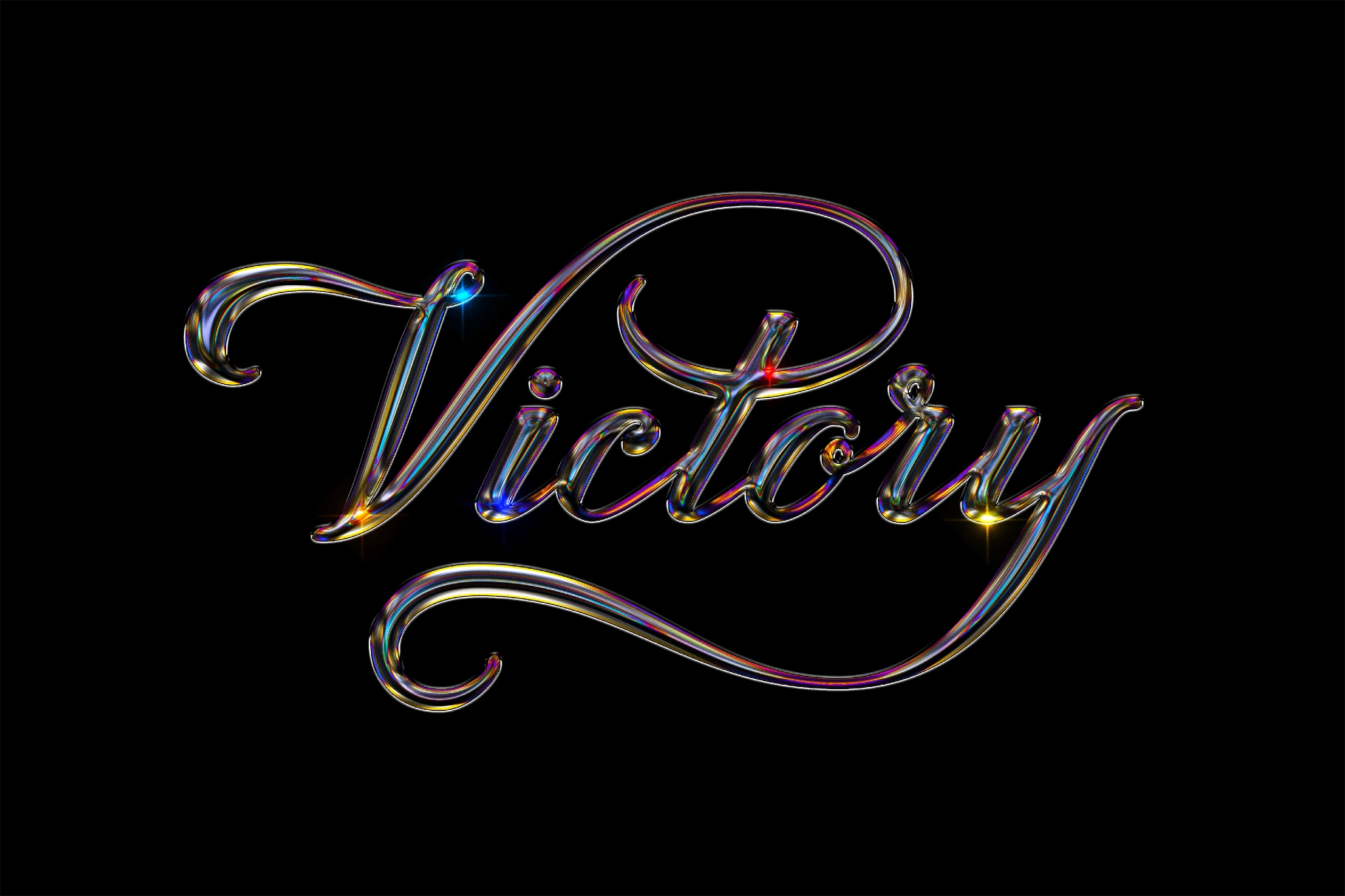 Lucid Chrome Text & Logo Effect