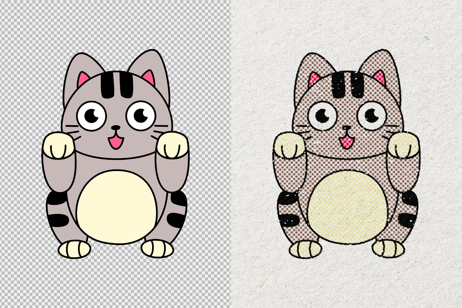 Halftone Stamp Effect