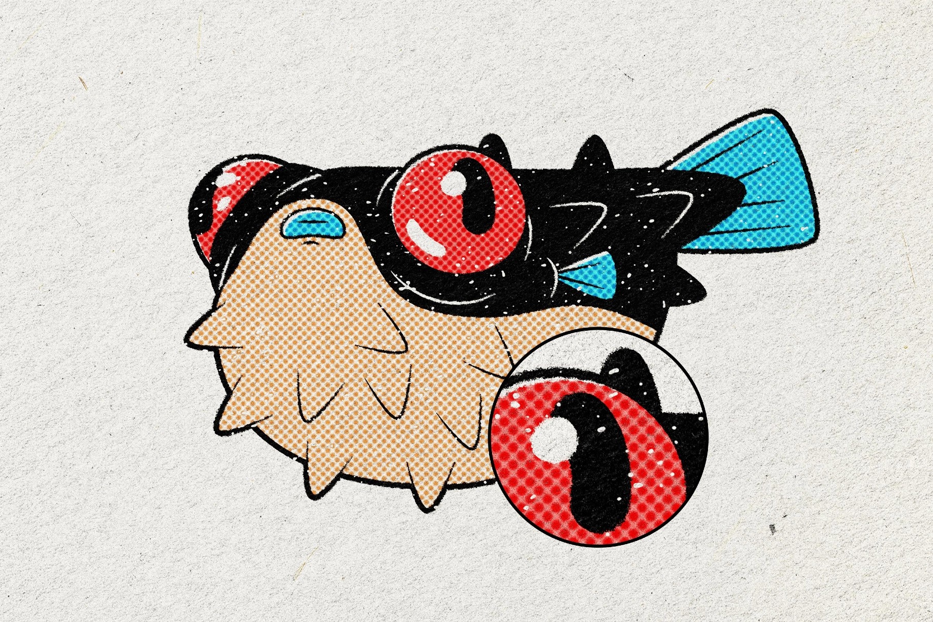 Halftone Stamp Effect