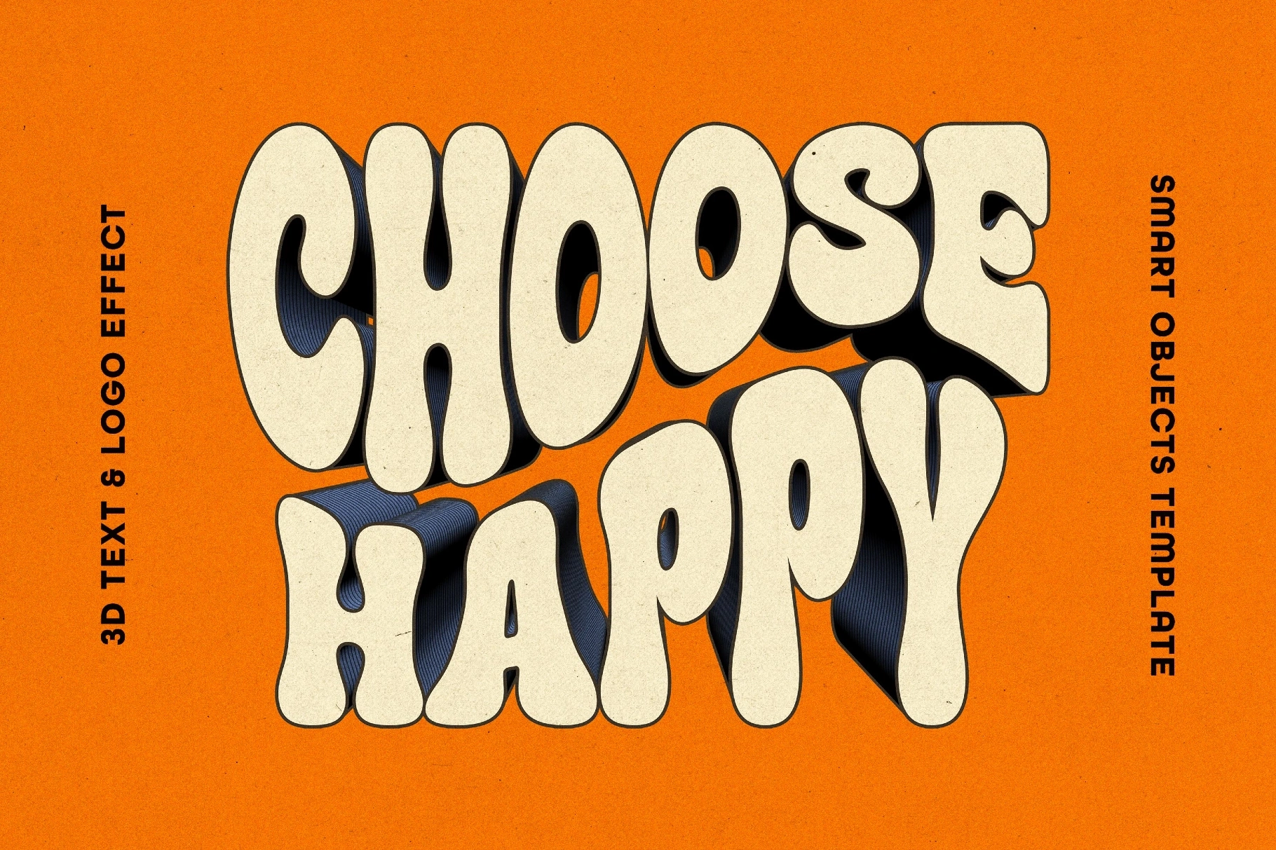 Retro 3D Text & Logo Effect