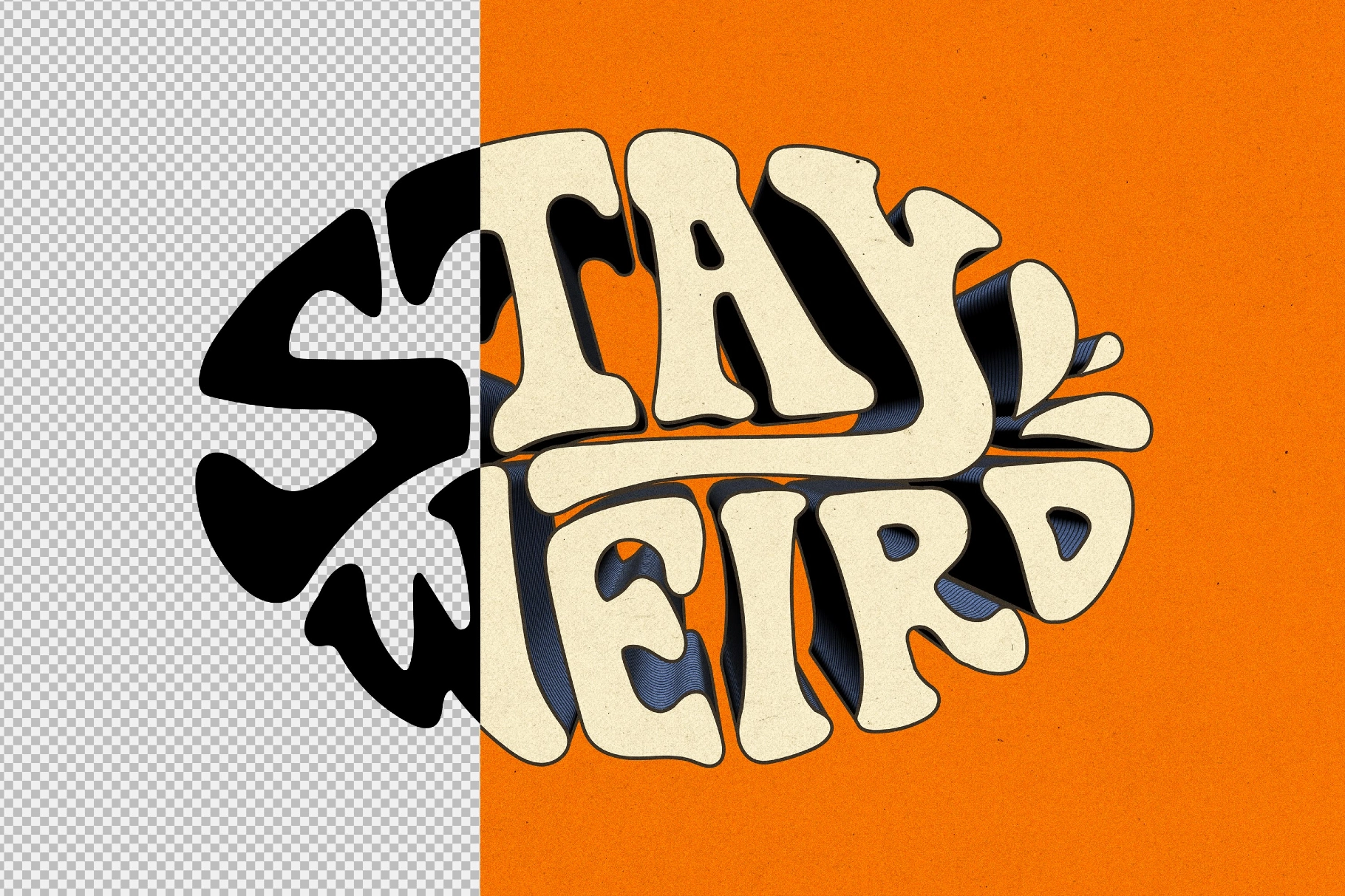 Retro 3D Text & Logo Effect