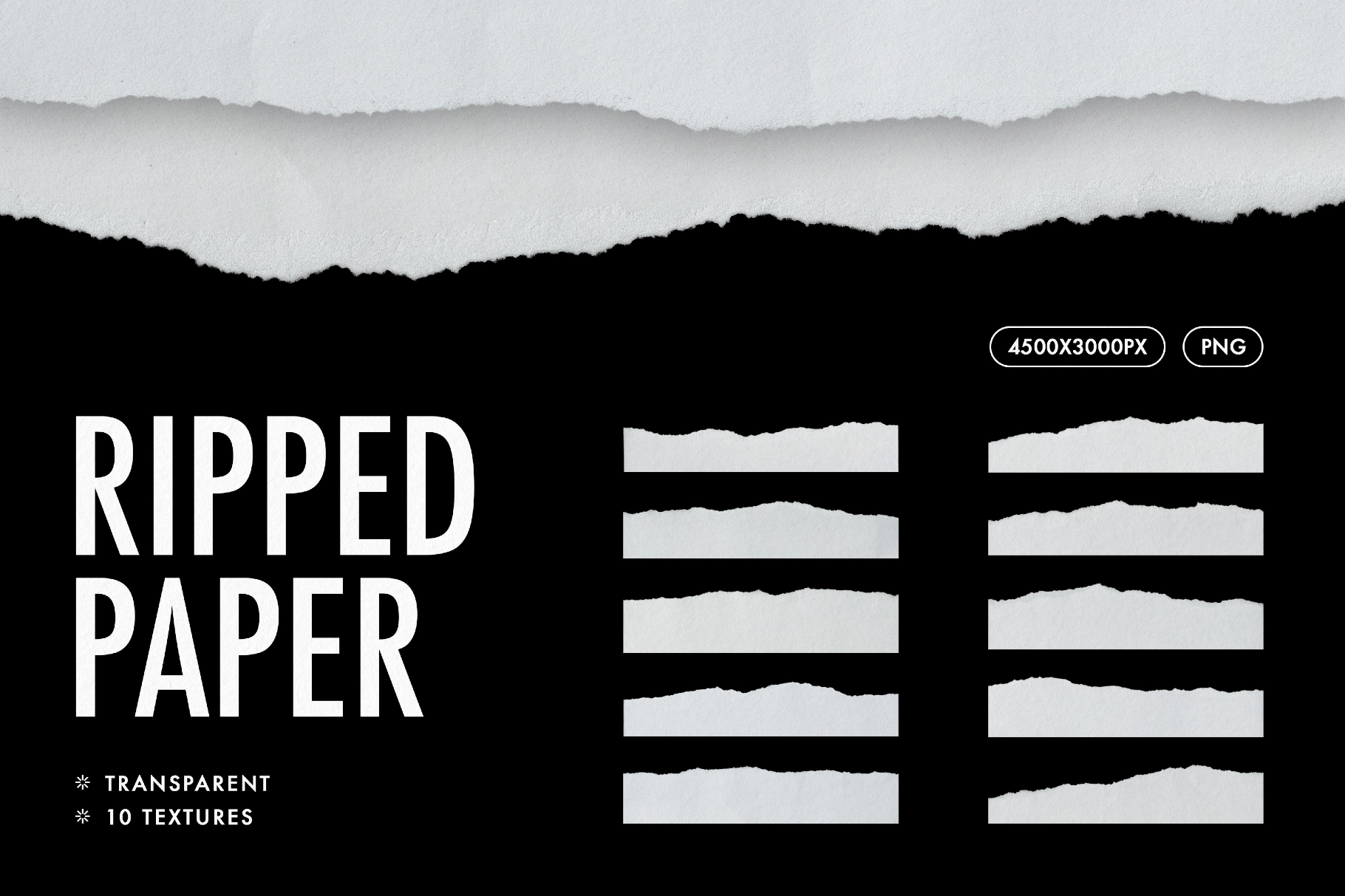 Ripped Papers Texture Set