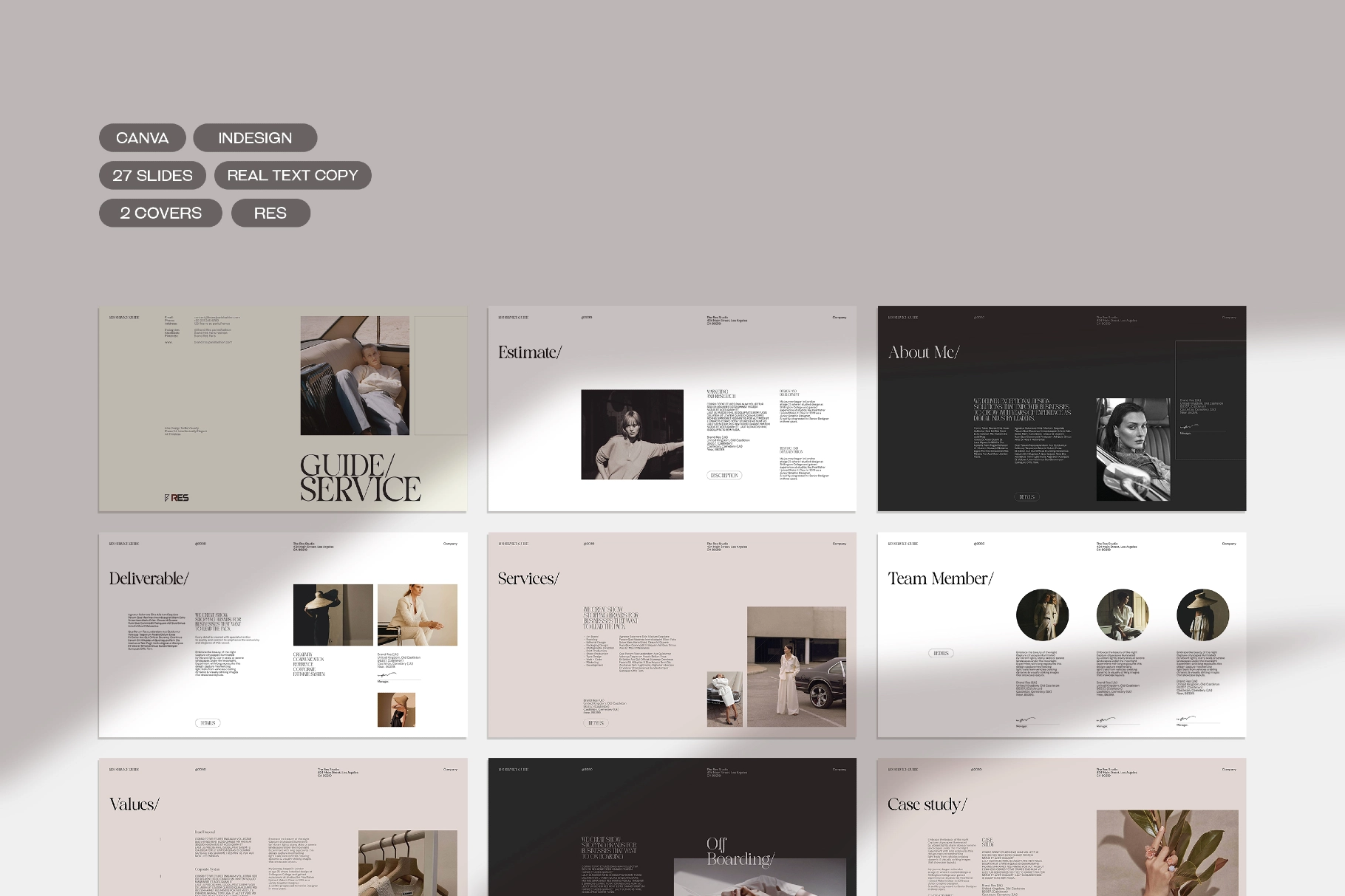 RES | Service Guide Template