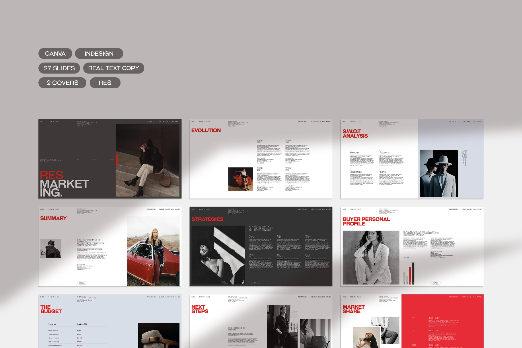 RES | Marketing Plan Template