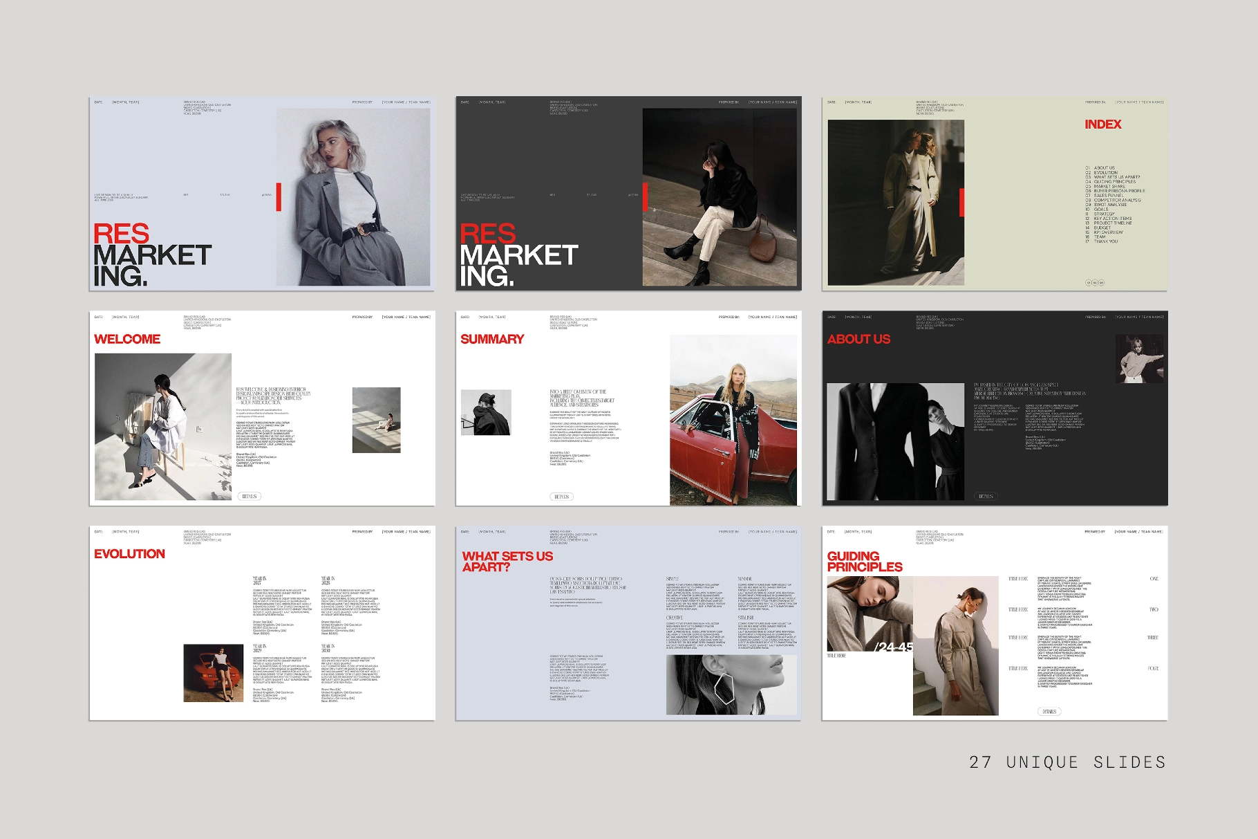 RES | Marketing Plan Template