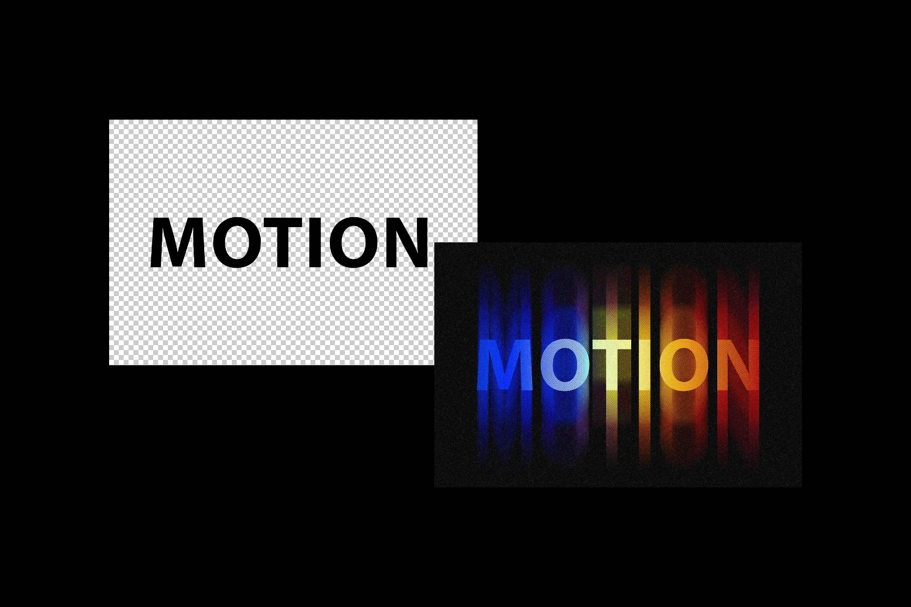 Motion Colorful Text Effect