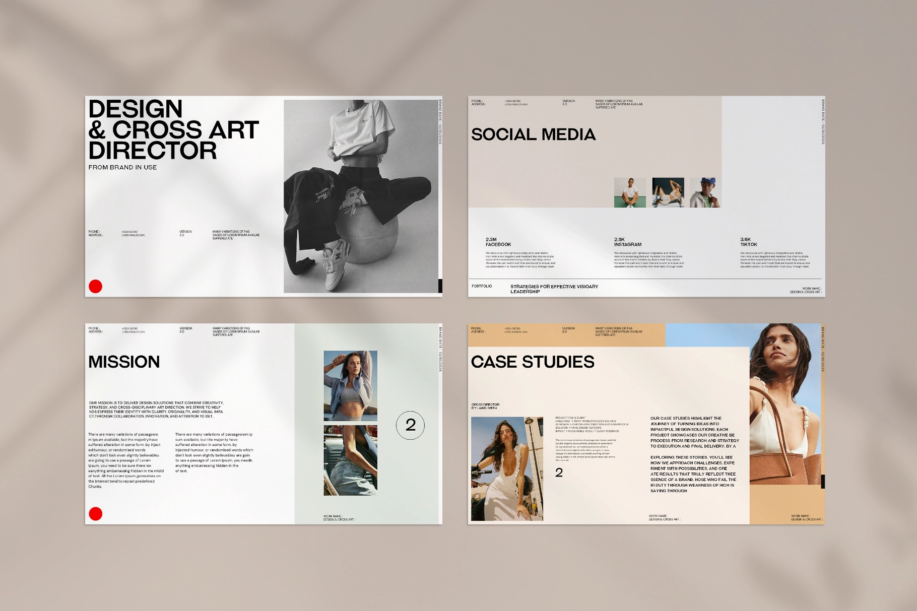 Design & Cross Art Presentation Template