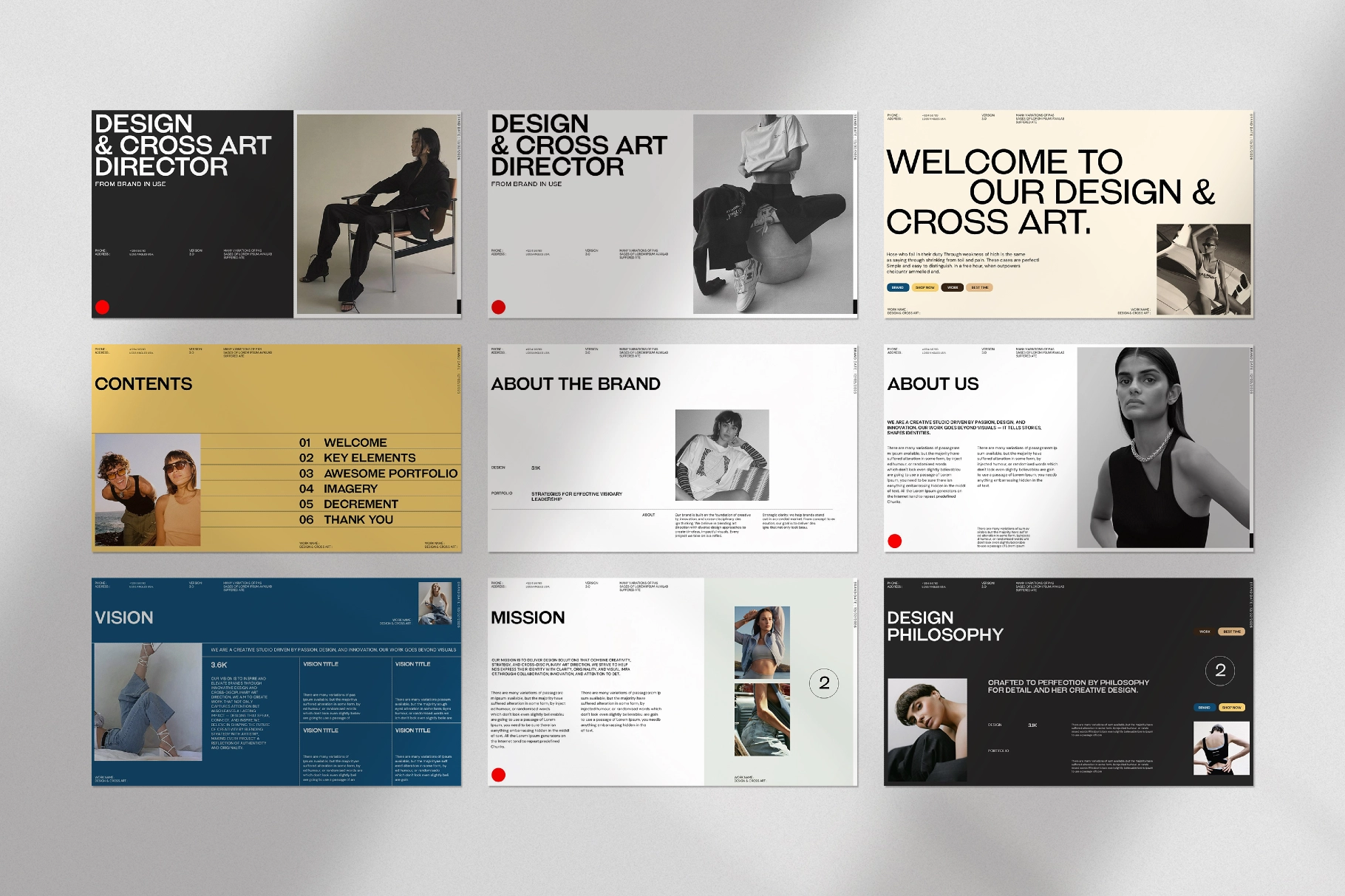 Design & Cross Art Presentation Template