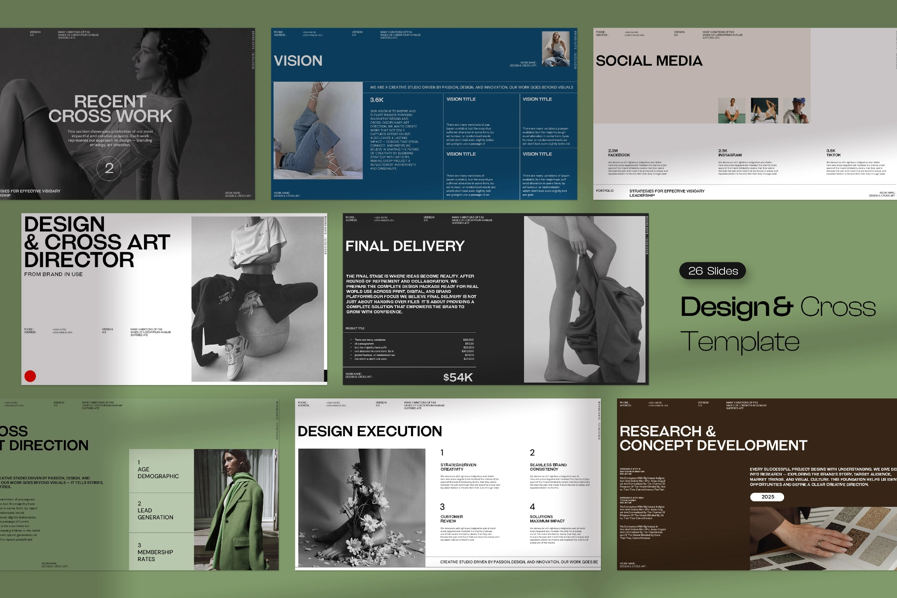 Design & Cross Art Presentation Template
