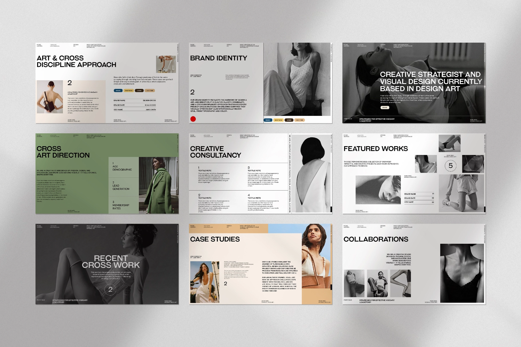 Design & Cross Art Presentation Template