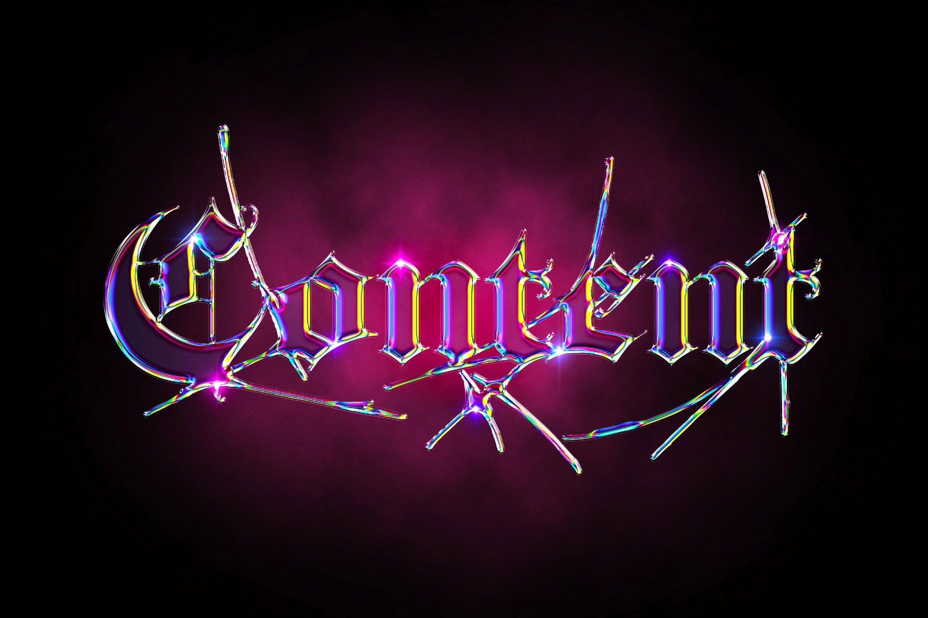 Toxic Spark Chrome Text Effect