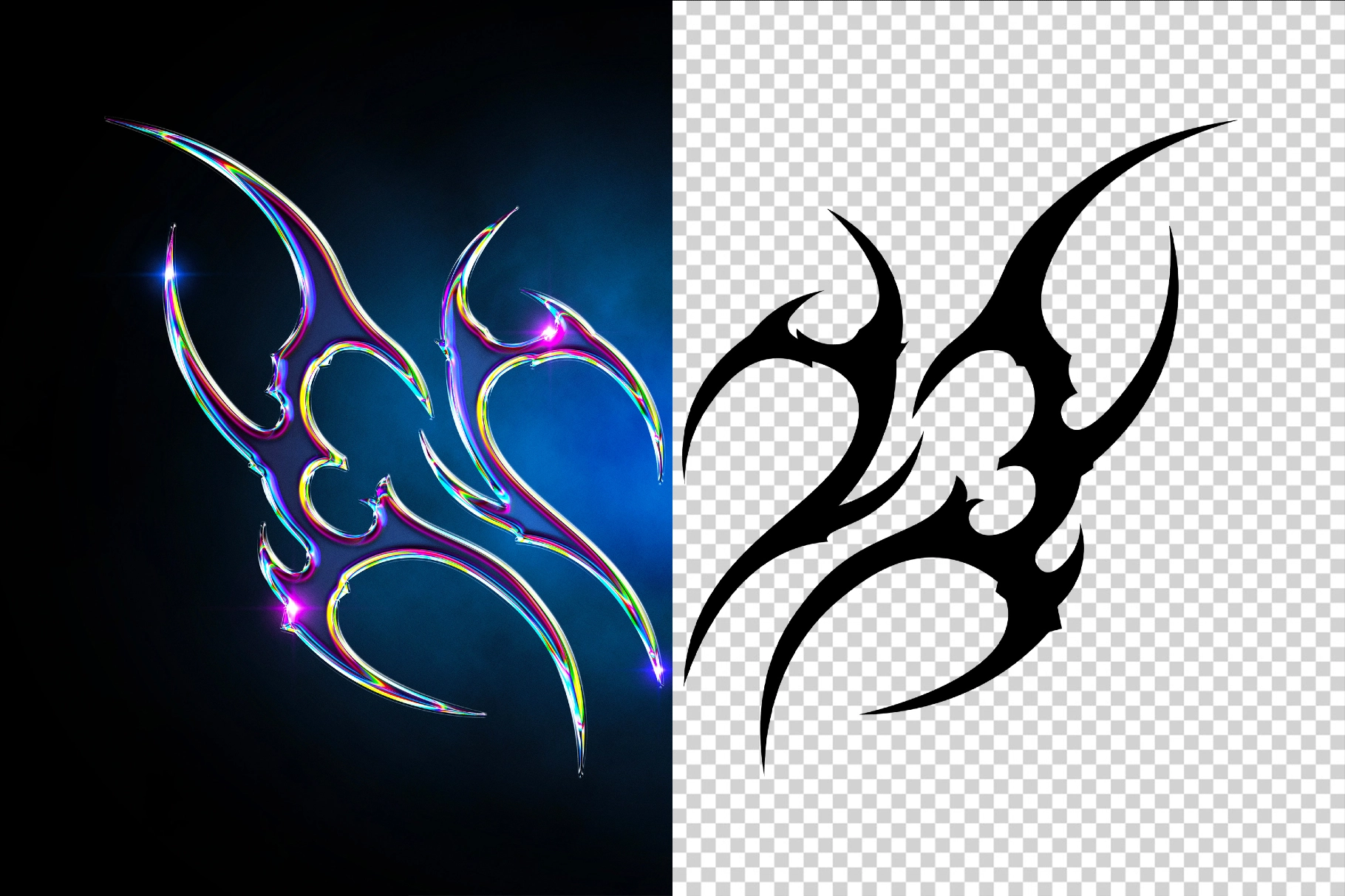 Toxic Spark Chrome Text Effect