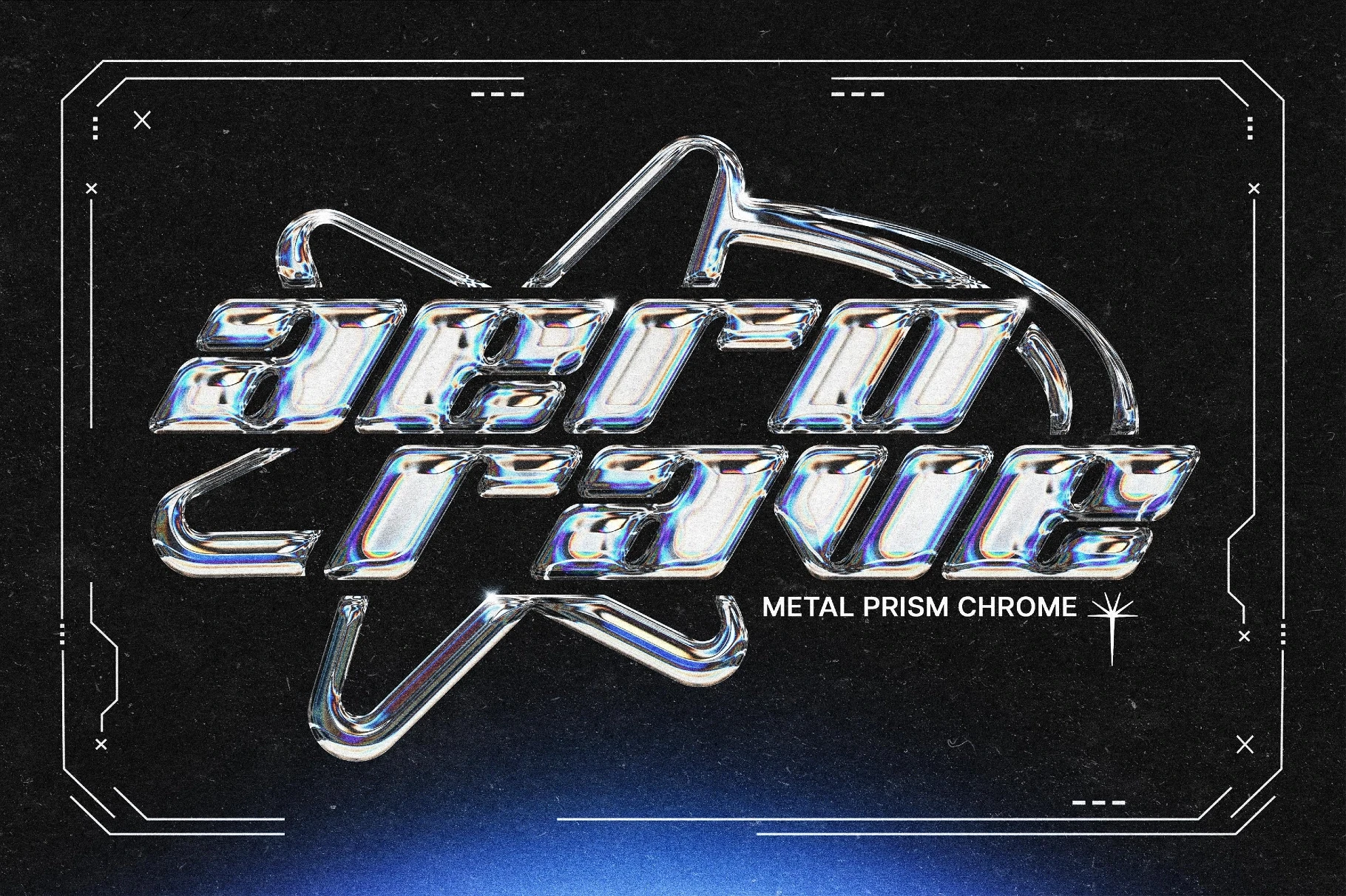 Prism Chrome Text & Logo Effect
