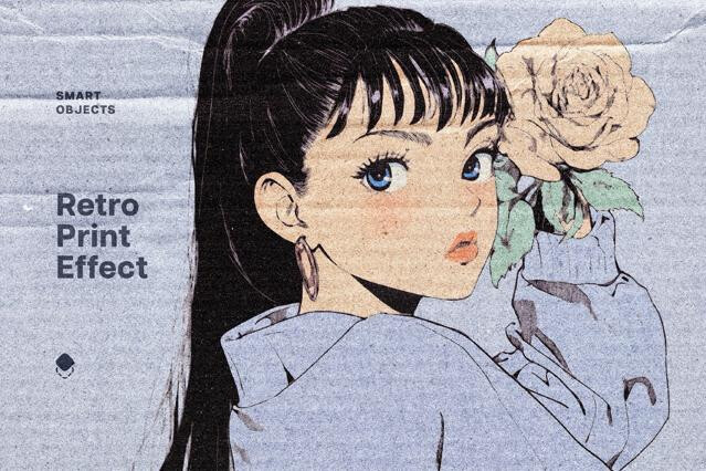 Retro Cardboard Photo Effect