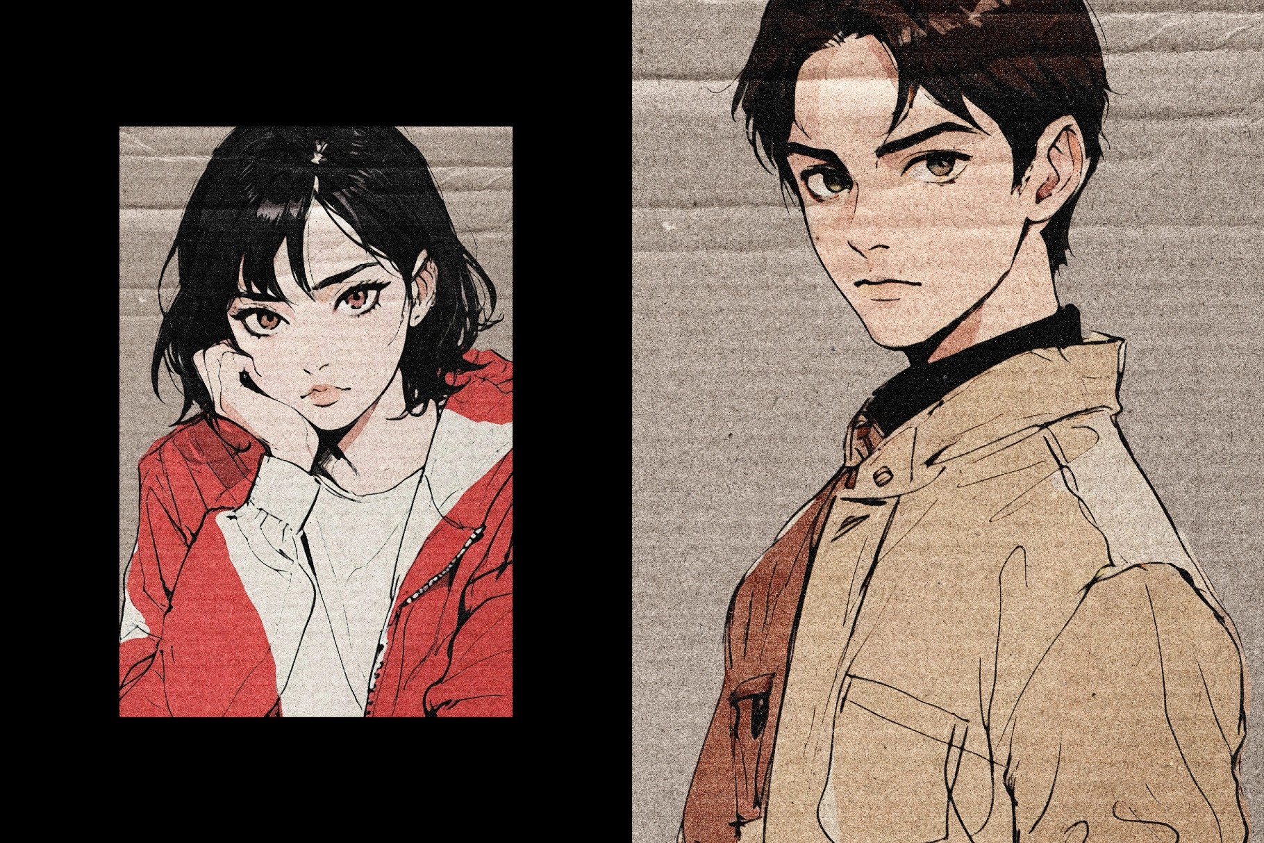 Retro Cardboard Photo Effect