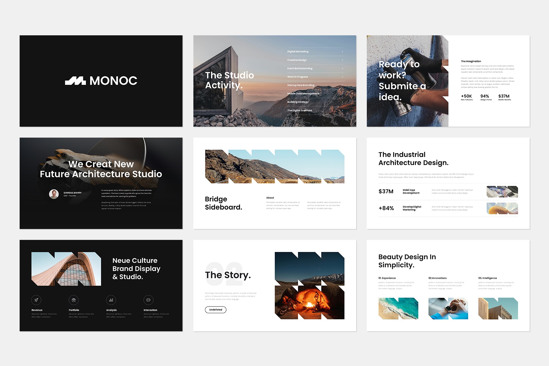 Monoc Presentation Template Design