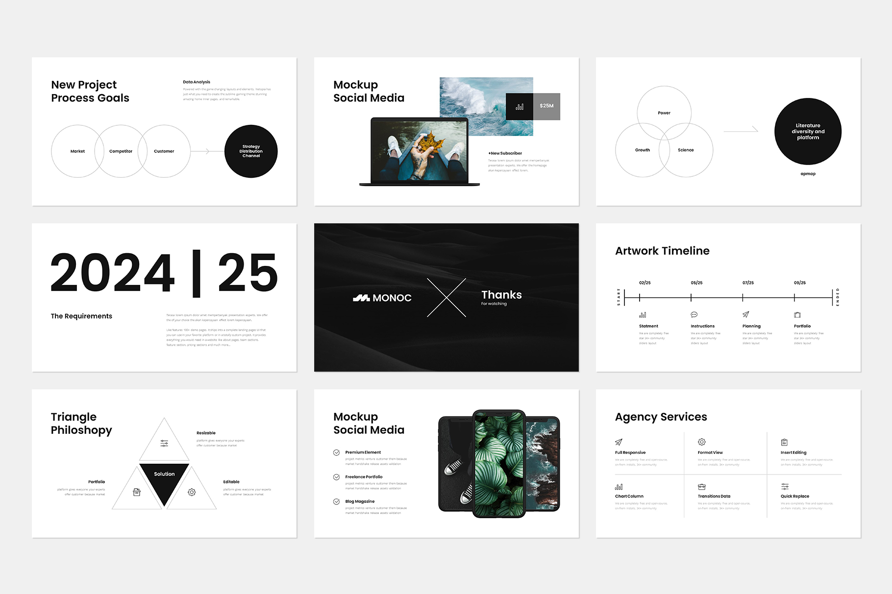Monoc Presentation Template Design