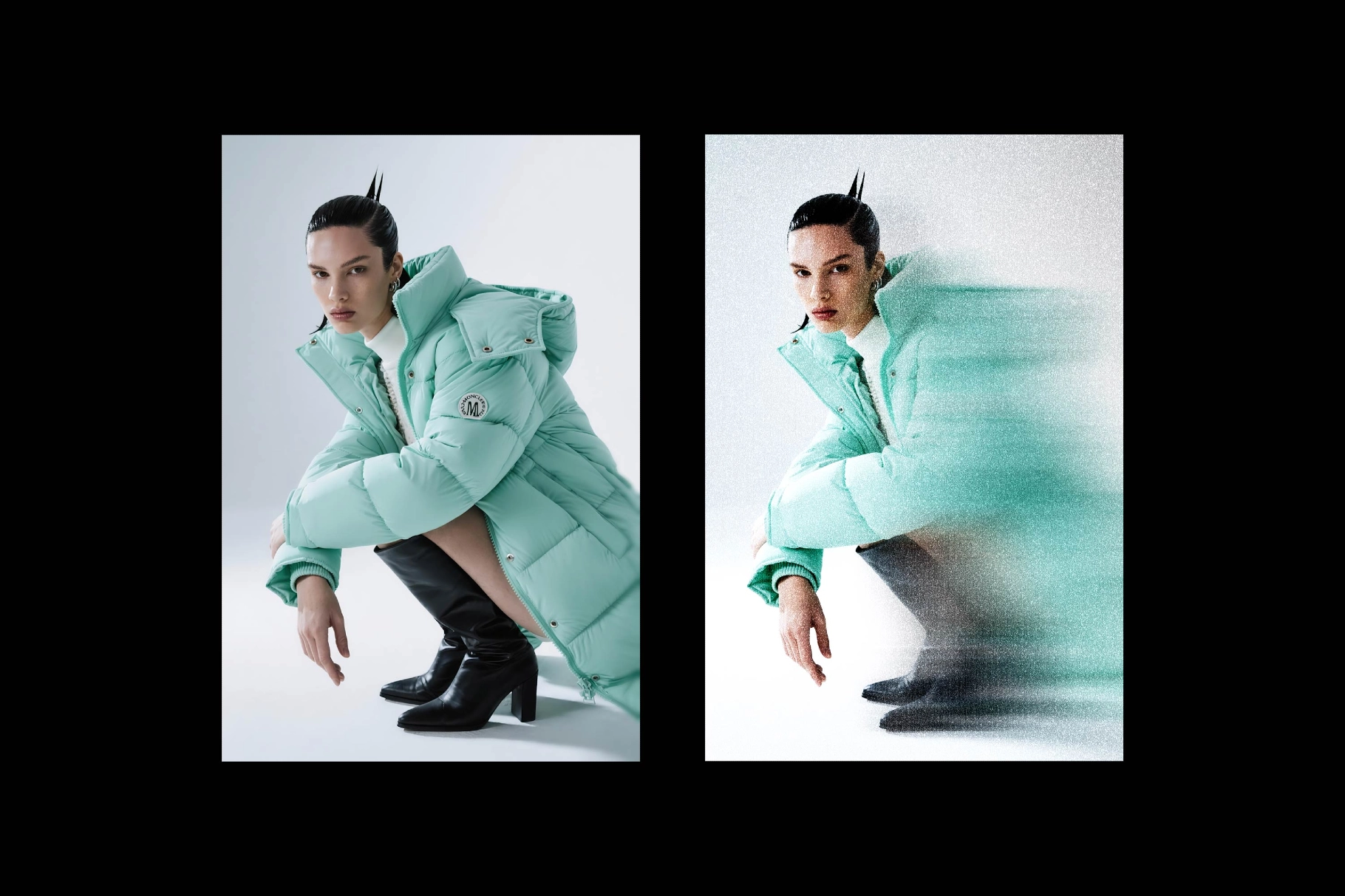 Noisy Blur Poster Photo Effect