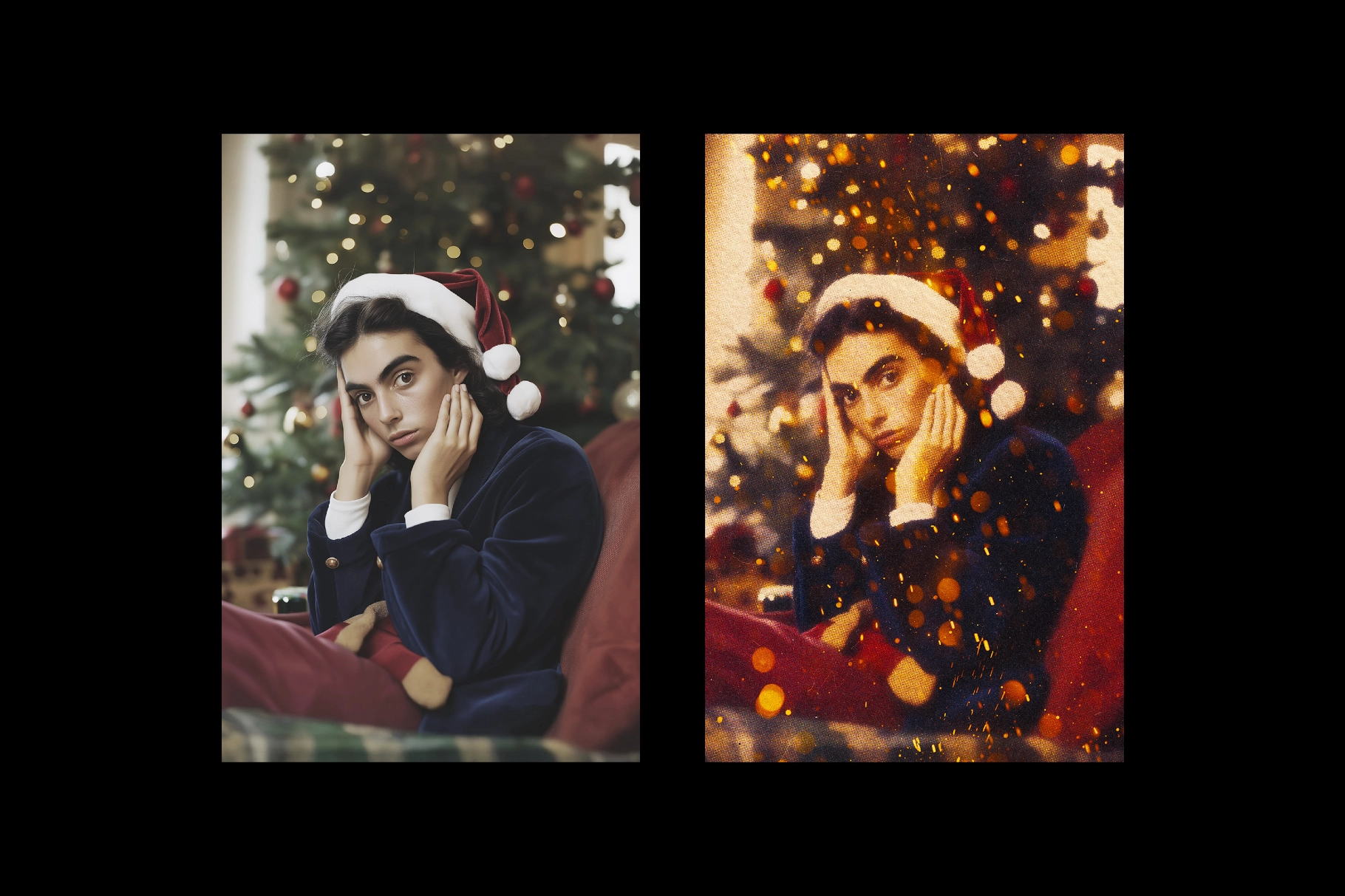 Festive Lights Photo Effect